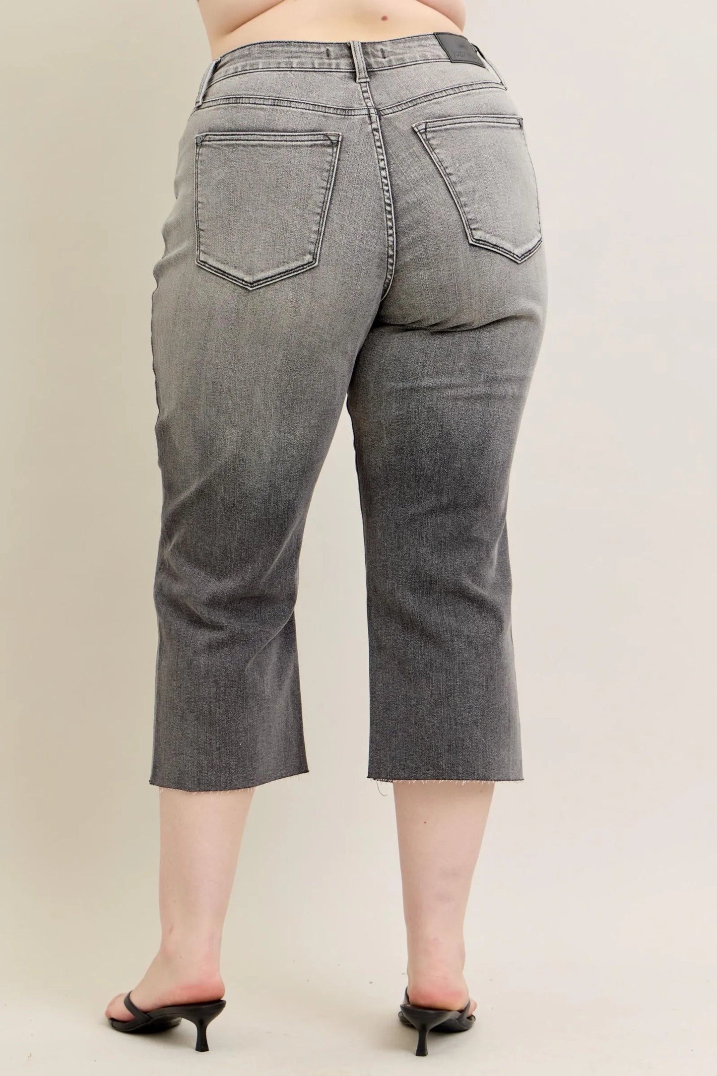 Judy Blue Full Size Wide Leg Capris Jeans Plus Size – | Shannon’s Chique Boutique