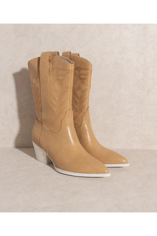 SEPHIRA-WESTERN BOOTS - TAN -