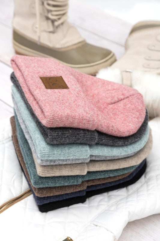 CC Heathered Boyfriend Beanie - -