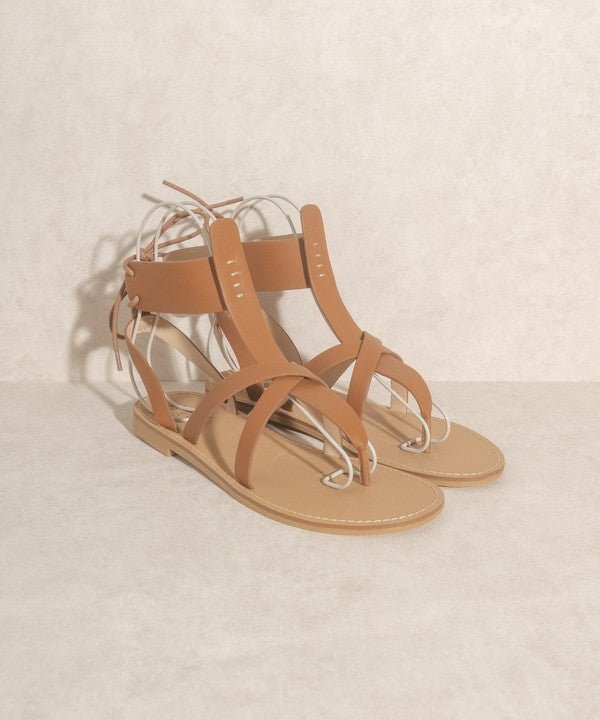 OASIS SOCIETY Blaze - Lace-Up Sandal - BROWN -