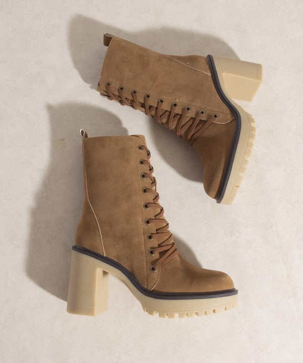 OASIS SOCIETY Jenna - Platform Military Boots - -