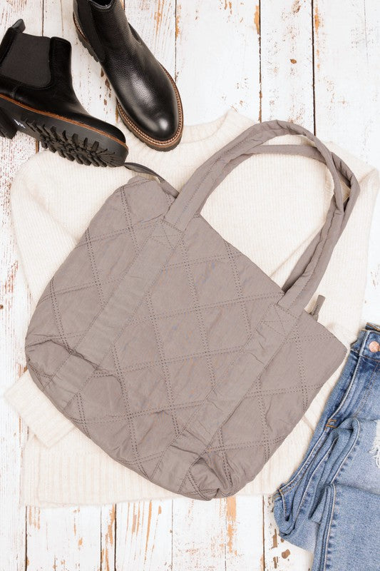 Quilted Tote - -