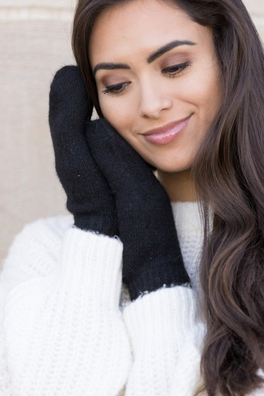 Everyday Cozy Mittens - Black OneSize -