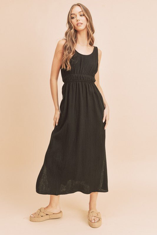 Darci Maxi Dress – Evening Elegance - BLACK S -