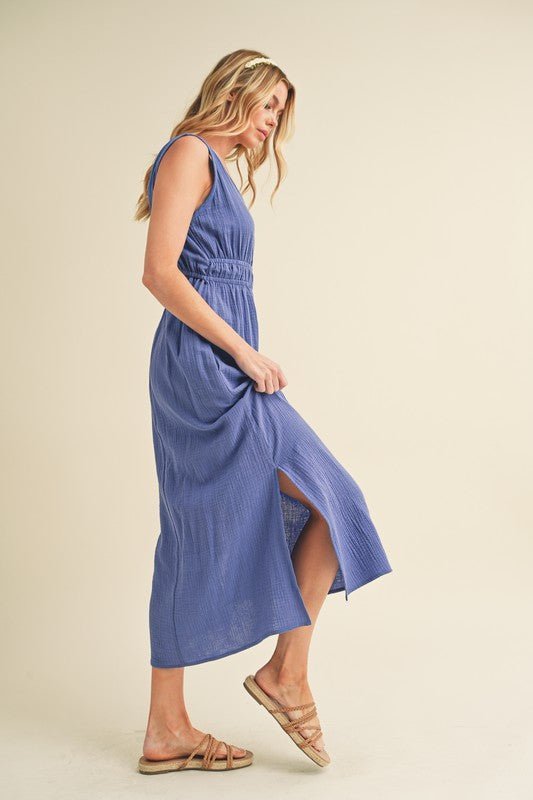 Darci Maxi Dress – Evening Elegance - BLUE BILLOW S -