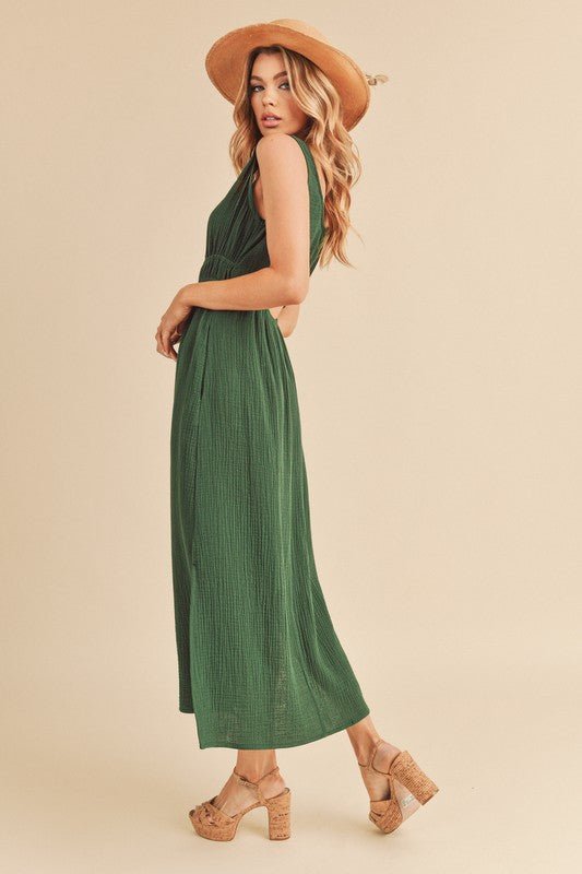 Darci Maxi Dress – Evening Elegance - EMERALD S -
