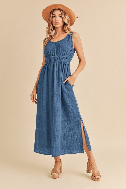 Darci Maxi Dress – Evening Elegance - AZURE S -