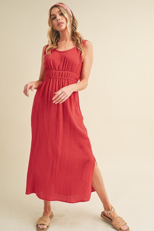 Darci Maxi Dress – Evening Elegance - RED S -