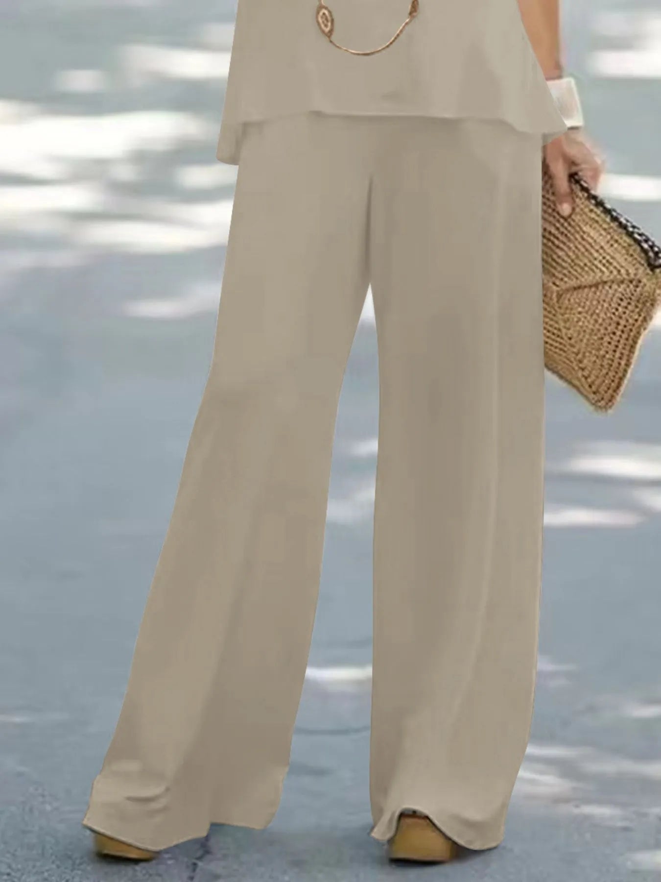 Halter Top and Wide Leg Pants Matching Set – | Shannon’s Chique Boutique