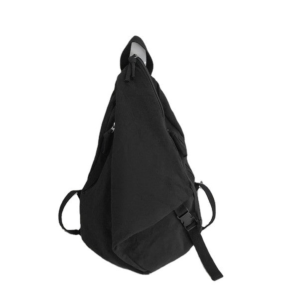 Kai Asymmetric Canvas Backpack - -