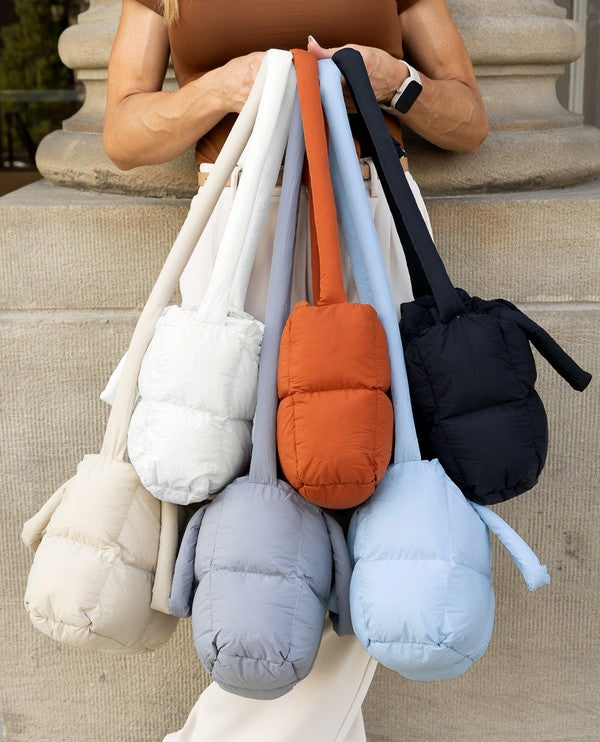 Jacie Puffer Crossbody Mini Tote - -