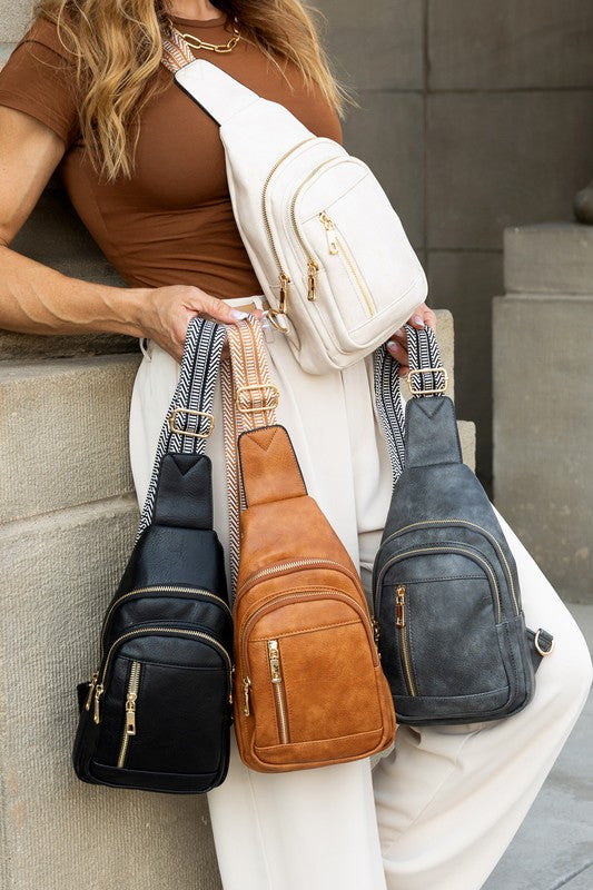 Genevive Sling Crossbody - -