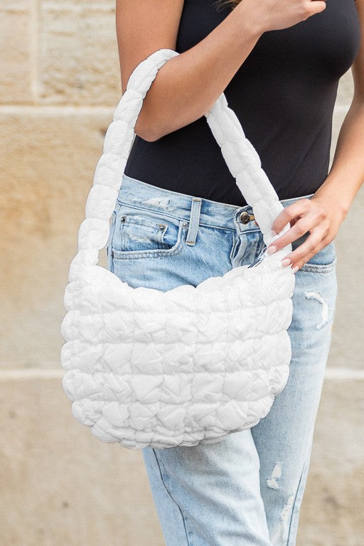Dale Quilted Puffer Shoulder Bag - -