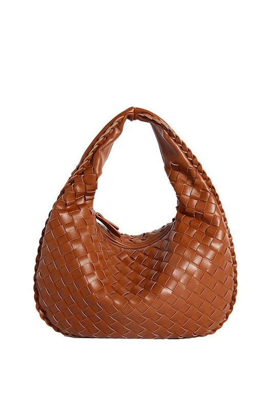 Paige Woven Handbag - -