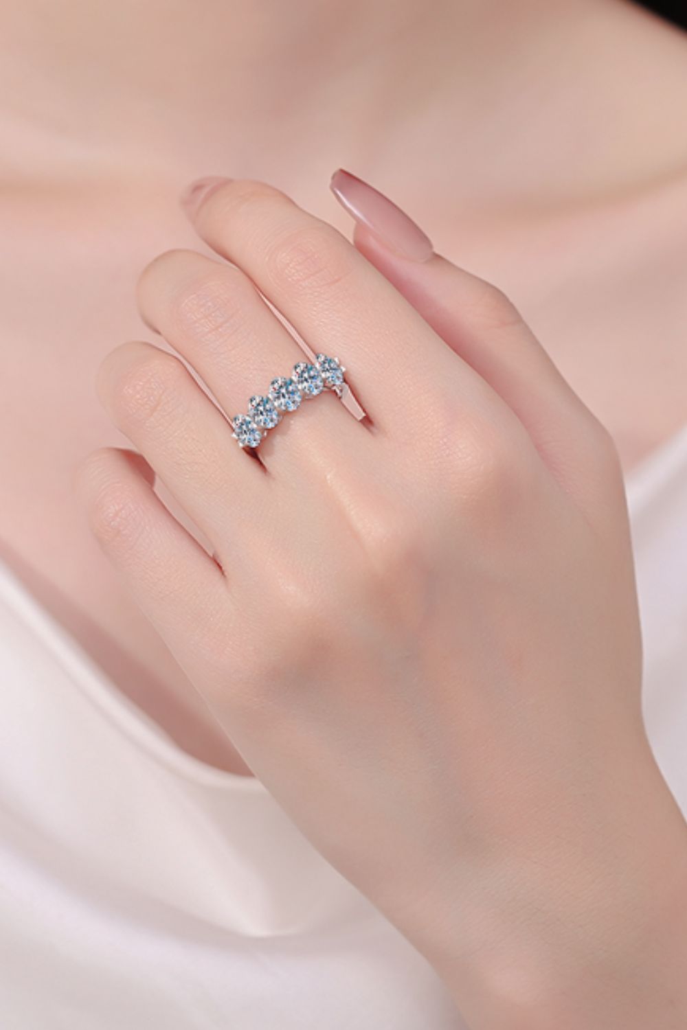 2.5 Carat Moissanite 925 Sterling Silver Ring - -