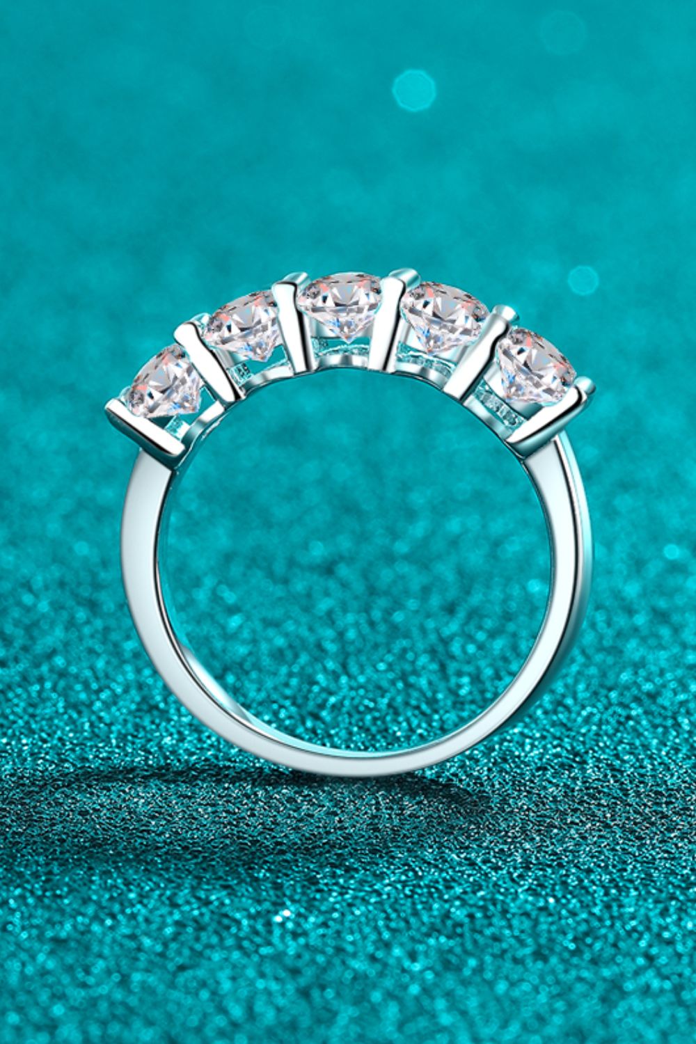 2.5 Carat Moissanite 925 Sterling Silver Ring - -