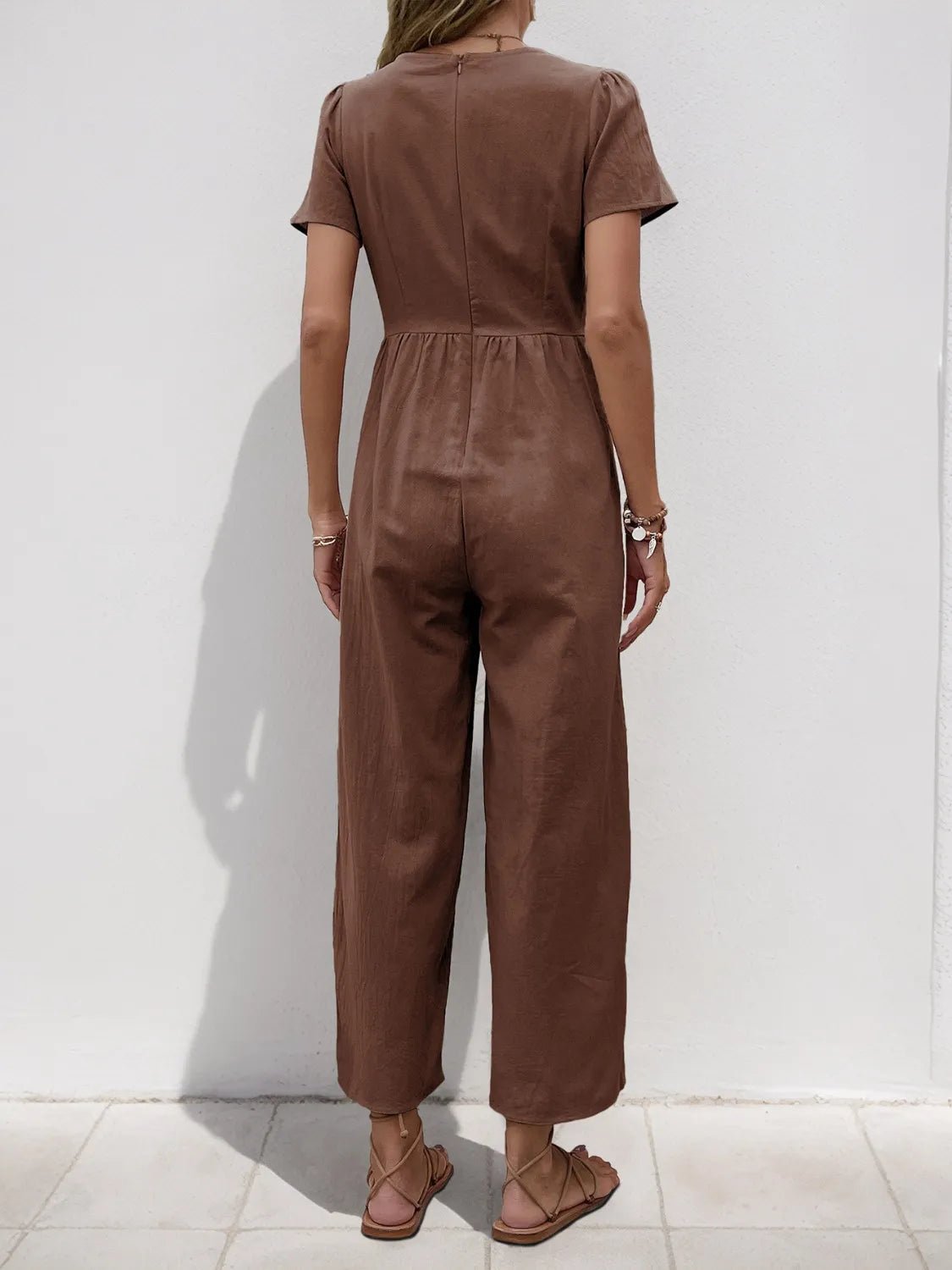 Golden Hour Getaway – Wide Leg Jumpsuit – | Shannon’s Chique Boutique