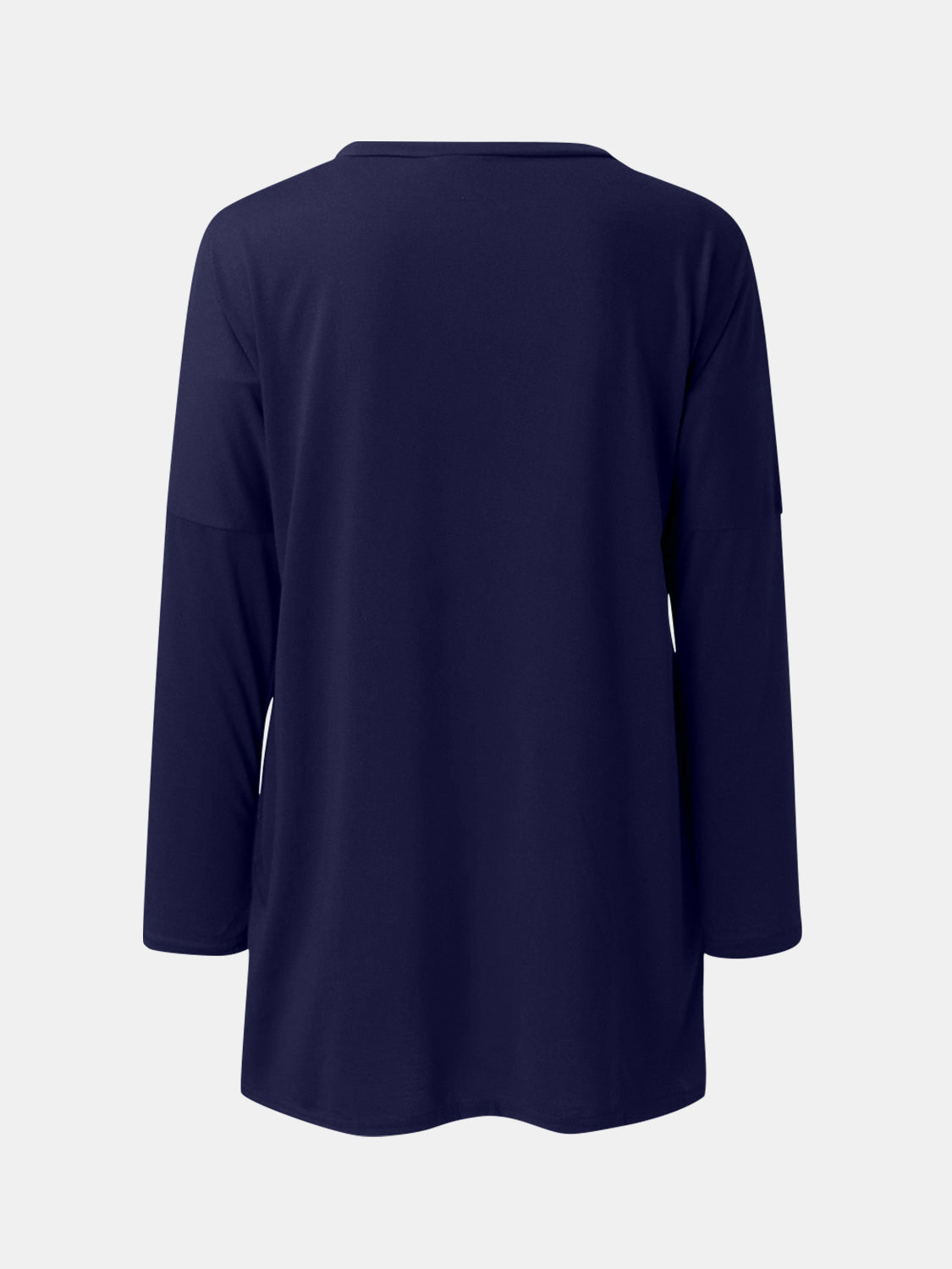 Full Size Round Neck Long Sleeve T-Shirt - -