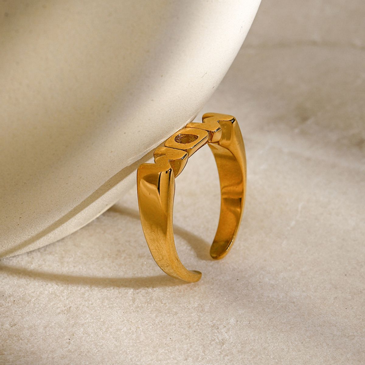 Meaningful MOM Open Ring - -