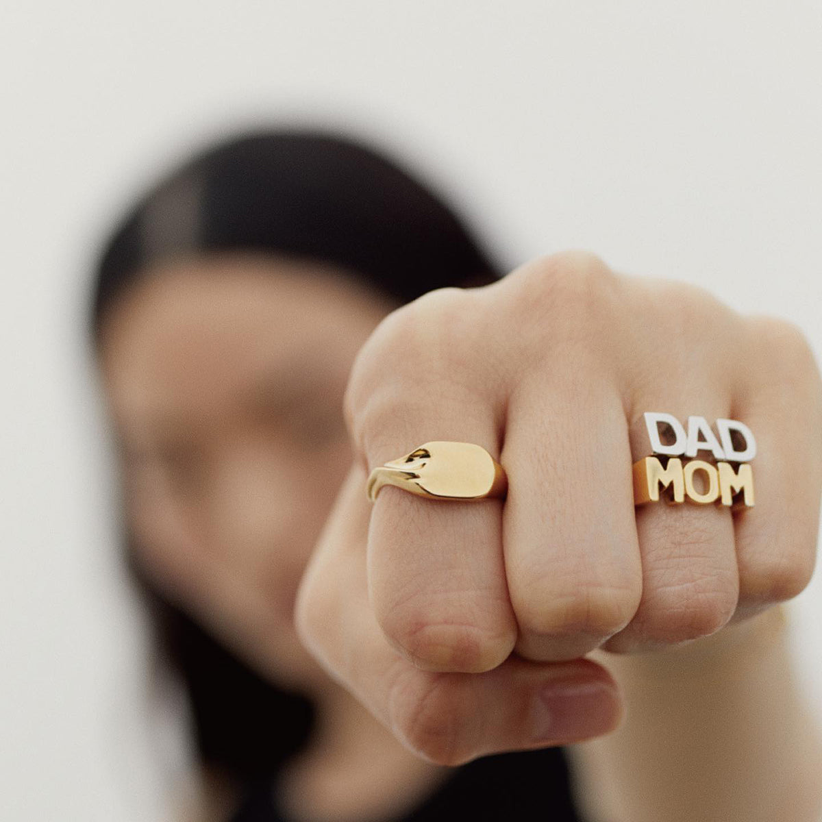 Meaningful MOM Open Ring - -