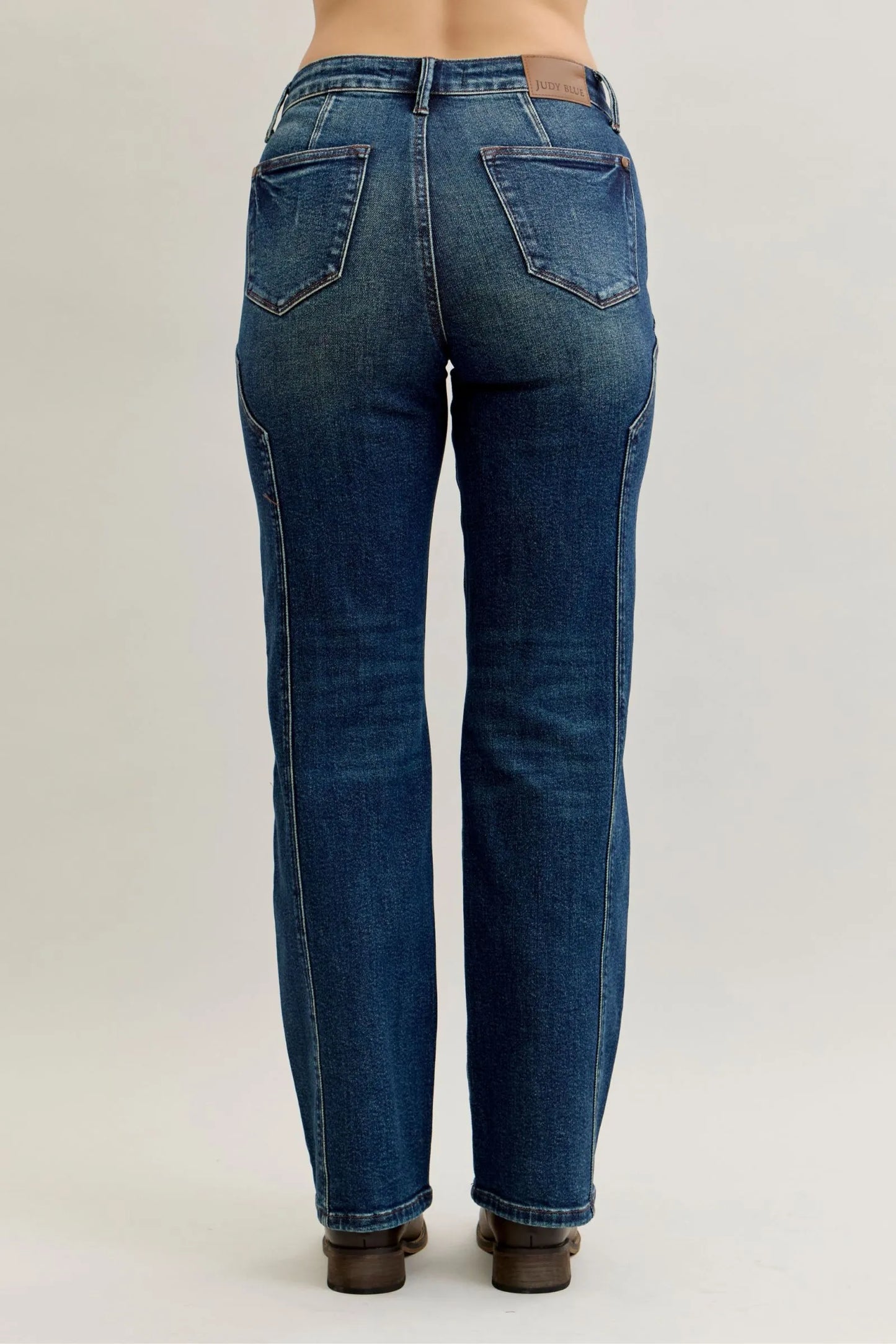 Judy Blue Full Size Seam Detail Straight Leg Jeans Plus Size – | Shannon’s Chique Boutique