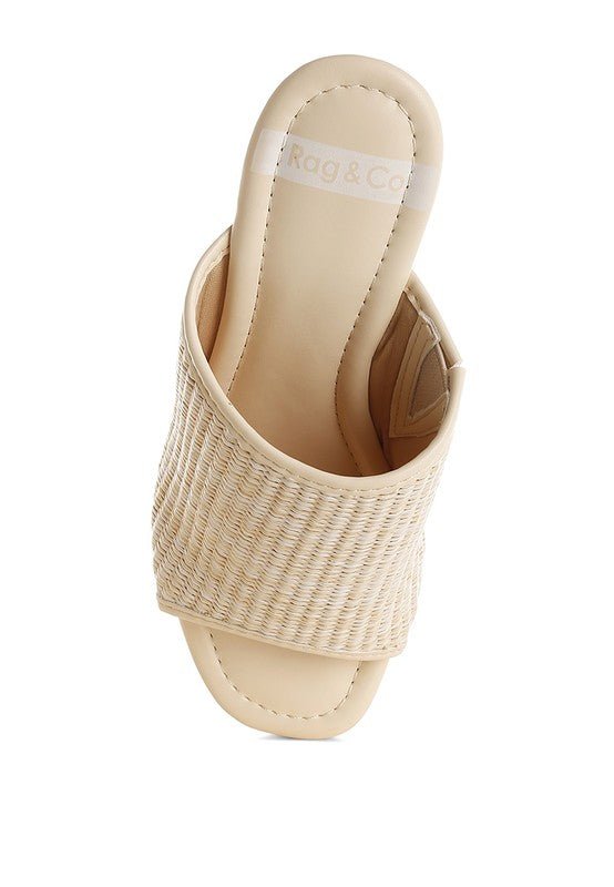 Marengo Raffia Wooden Clogs – | Shannon’s Chique Boutique