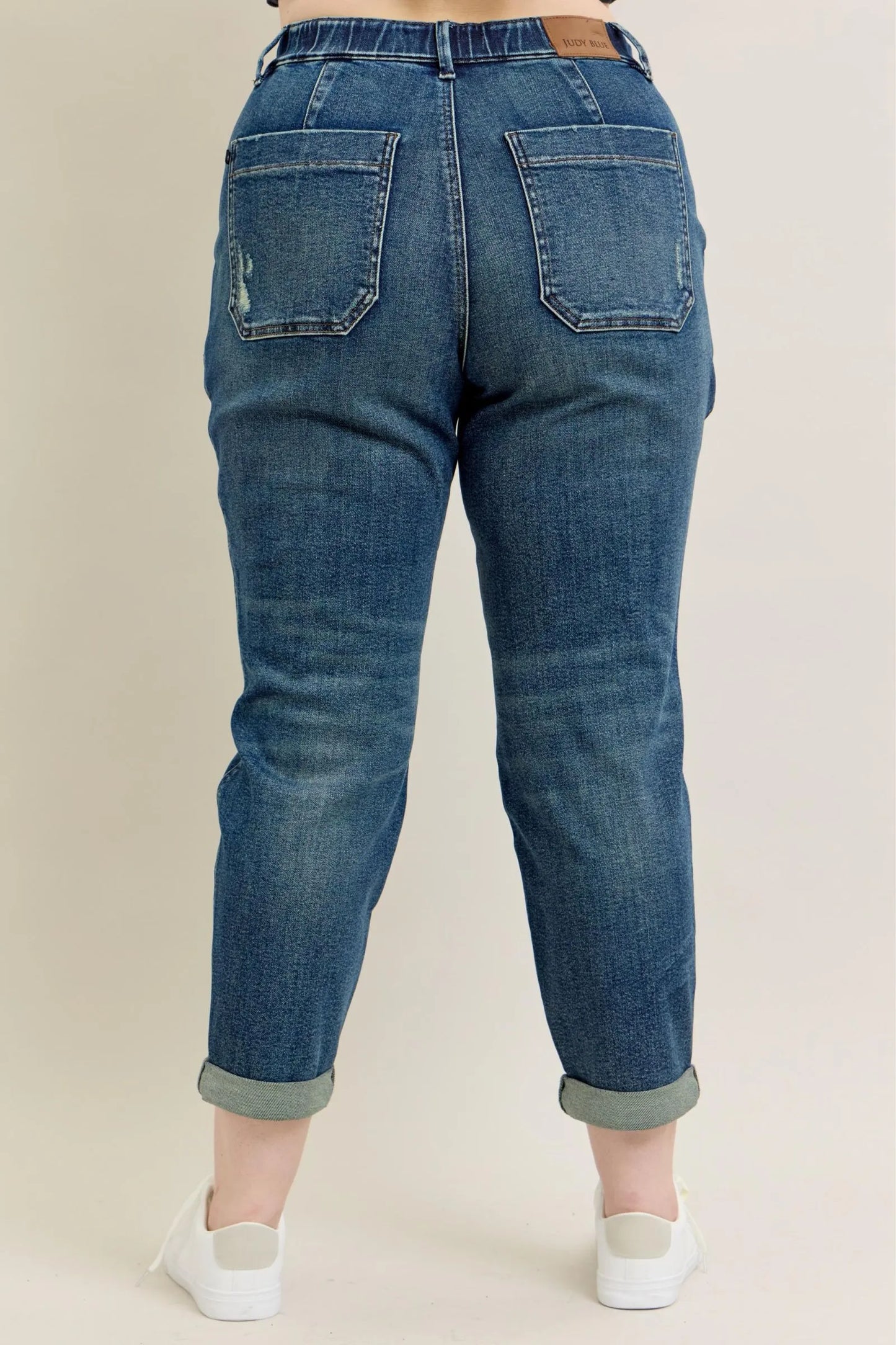 Judy Blue Full Size HW Vintage Wash Jeans w/ Drawstring Plus Size – | Shannon’s Chique Boutique