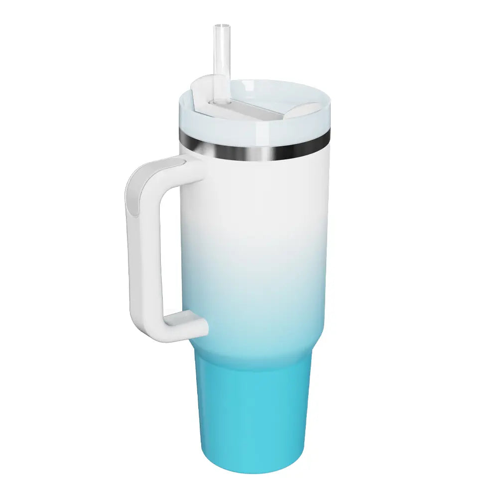 Gradient Stainless Steel Tumbler - Aqua One Size -