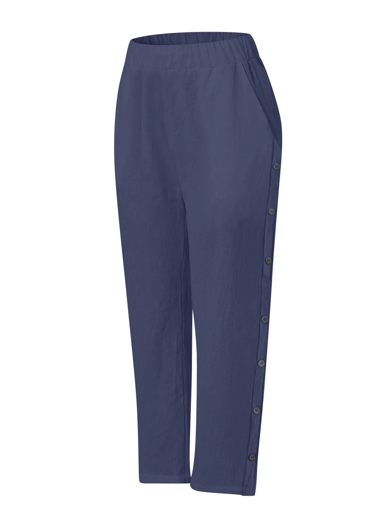 Coastal Stroll – Button Linen Pants – | Shannon’s Chique Boutique