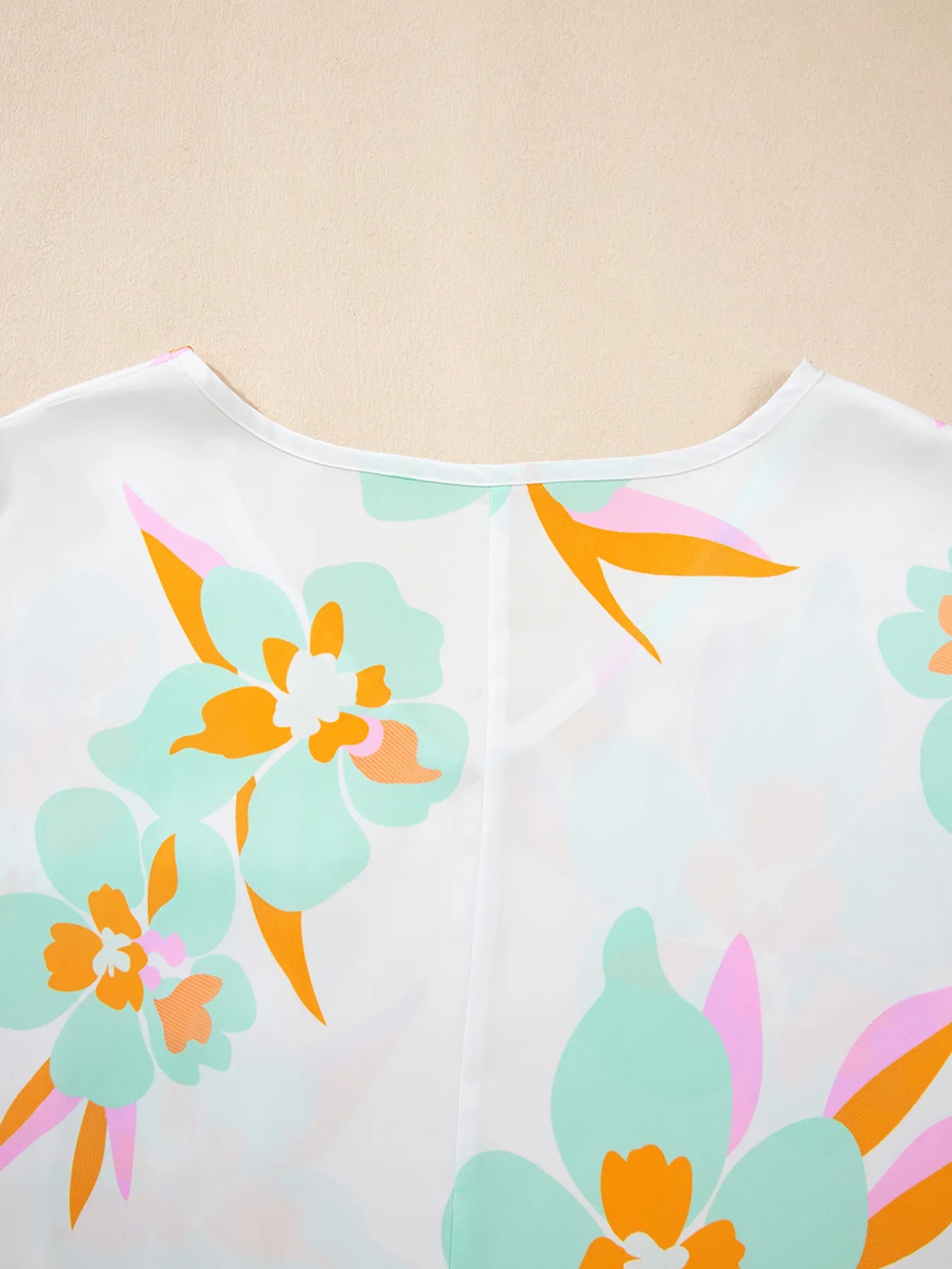 Floral Print Loose Fit V Neck Half Sleeve Blouse – | Shannon’s Chique Boutique