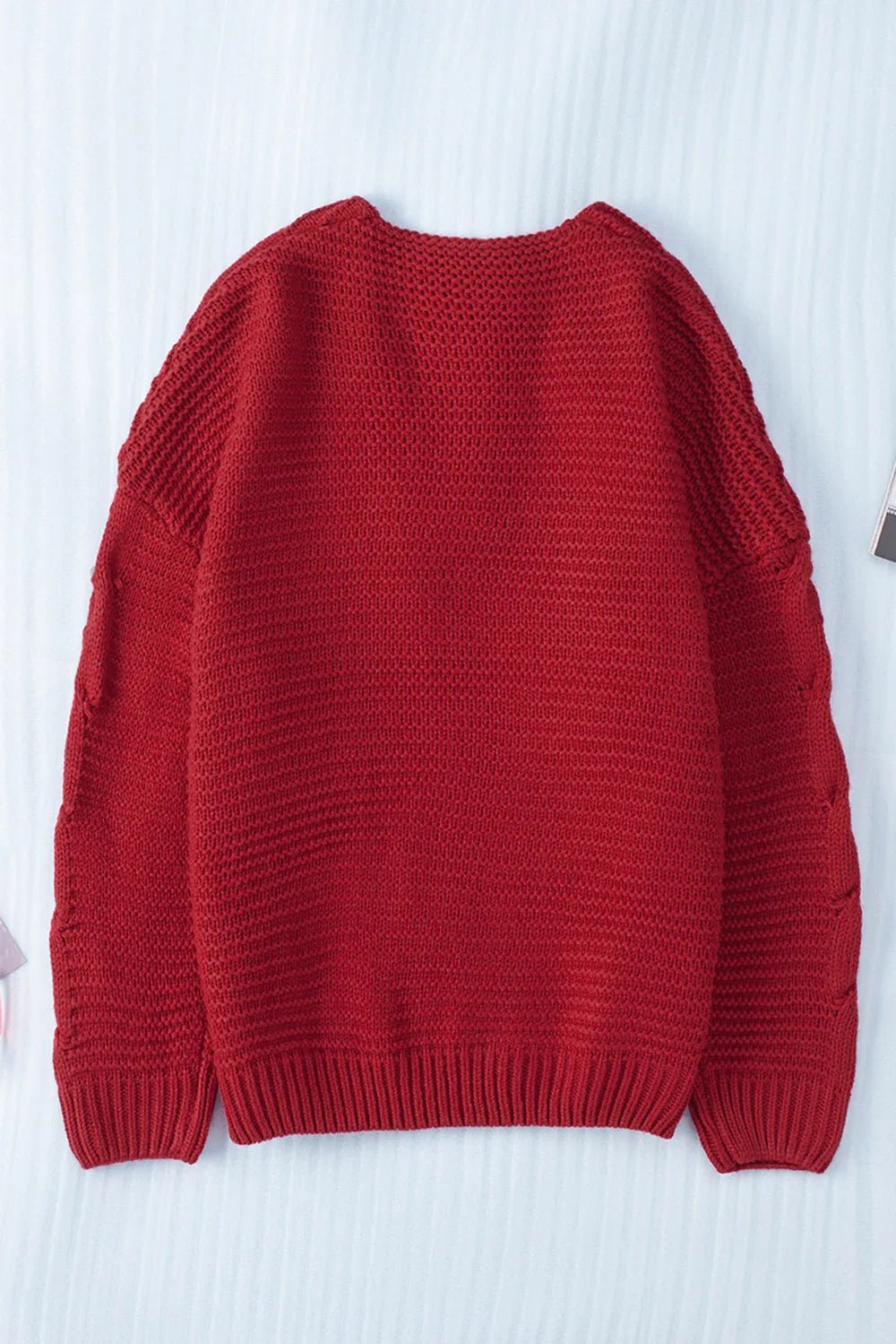 Cable - Knit Open Front Cardigan - Cozy Knitwear – | Shannon’s Chique Boutique