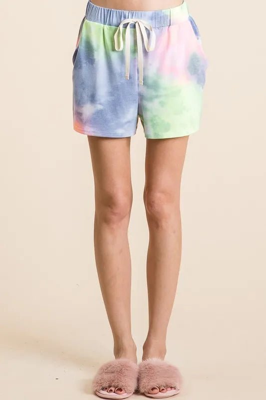 BiBi Tie Dye Casual Shorts – Festival Ready - -