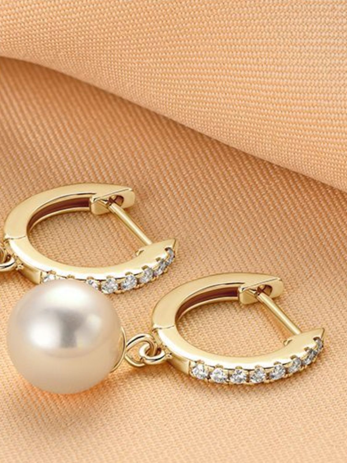 925 Sterling Silver Freshwater Pearl Earrings - -