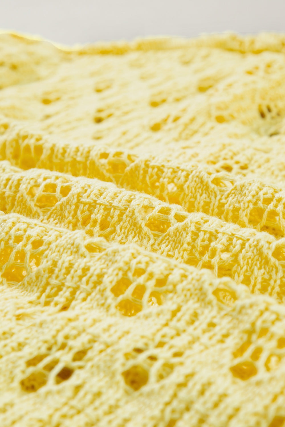 Openwork V-Neck Long Sleeve Cardigan - -