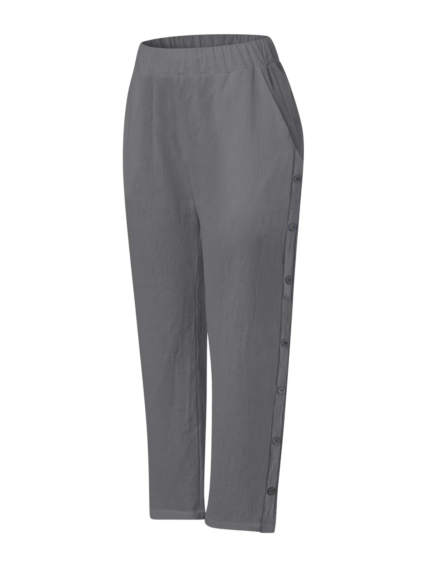 Coastal Stroll – Button Linen Pants – | Shannon’s Chique Boutique
