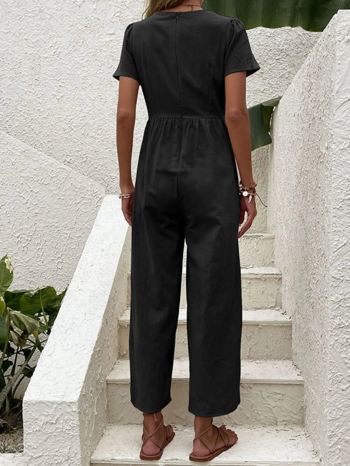 Golden Hour Getaway – Wide Leg Jumpsuit – | Shannon’s Chique Boutique