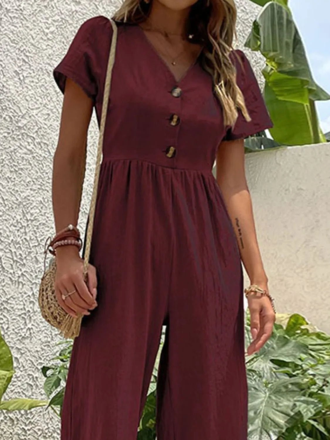 Golden Hour Getaway – Wide Leg Jumpsuit – | Shannon’s Chique Boutique
