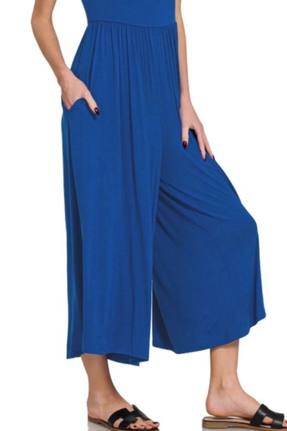 Zenana Double Layer Short Sleeve Jumpsuit – Casual Chic - -