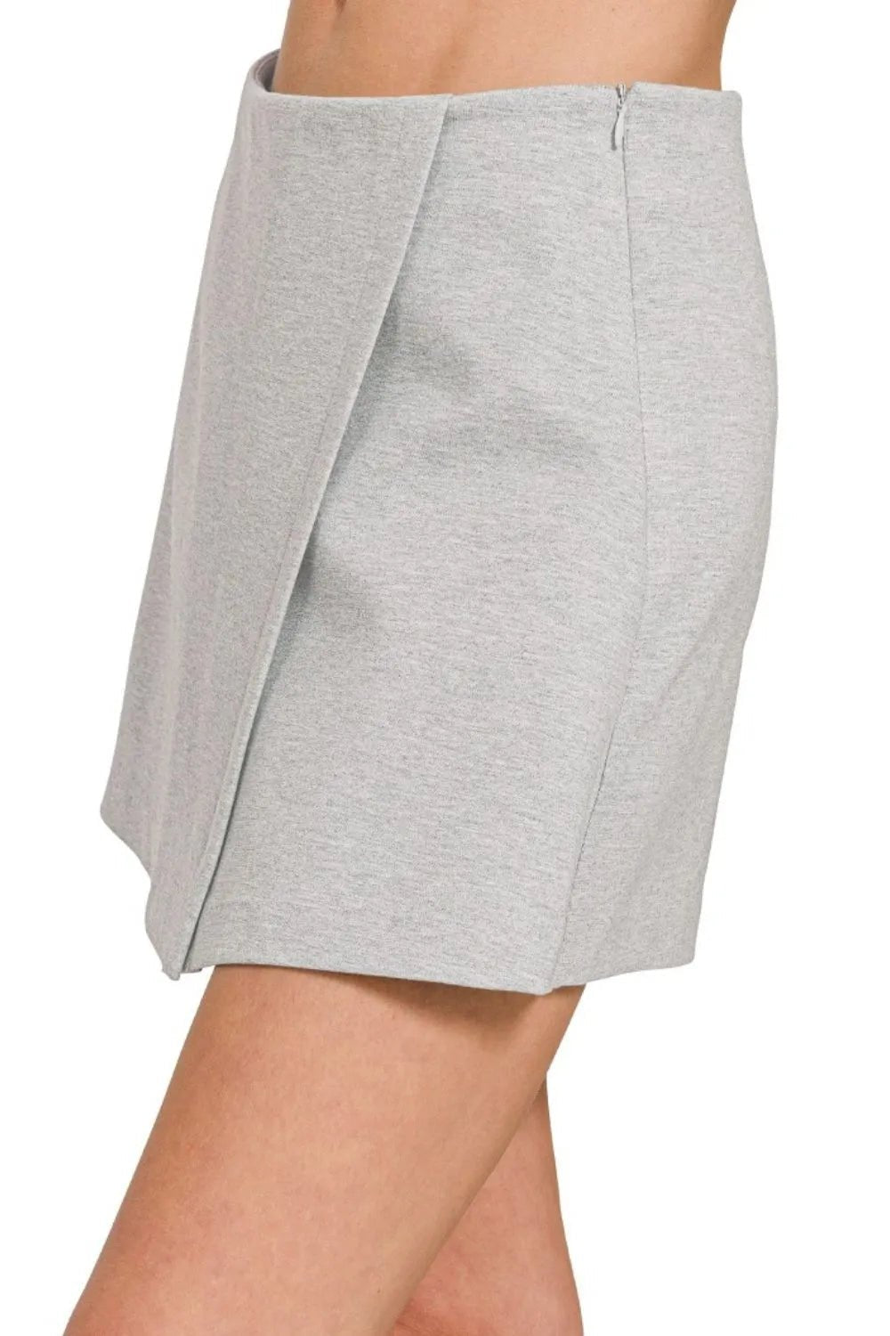 Zenana Wrap Front Skort – Athleisure Chic - -