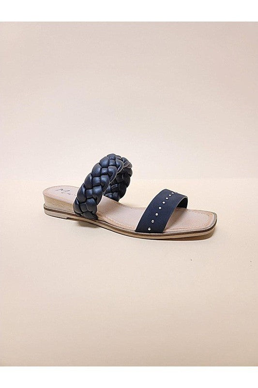 SILAS-SLIDE SANDALS - BLACK -