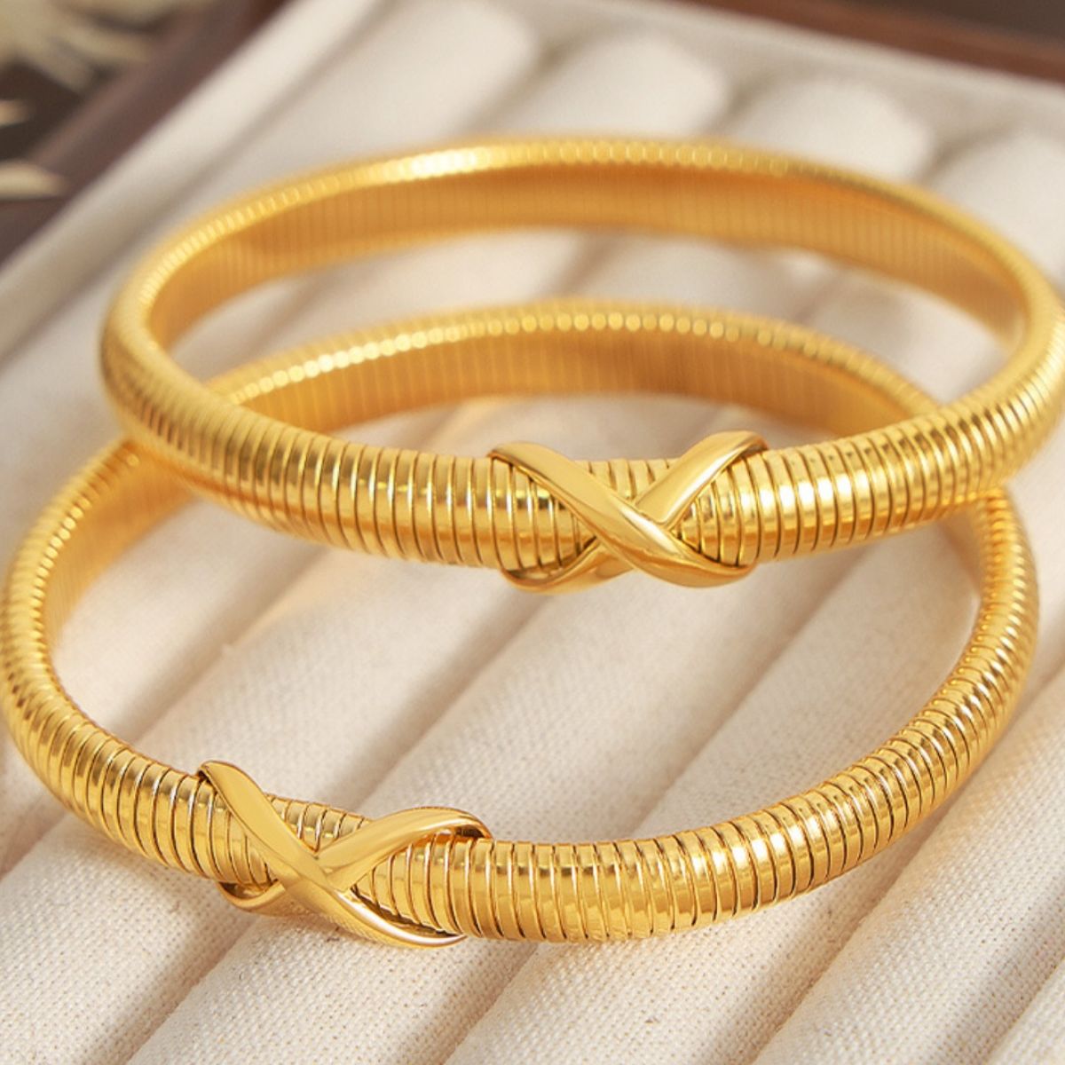 Unique Spring Coil Bracelet - -