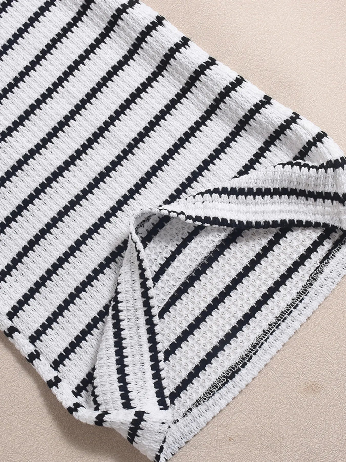 Two - Piece Lounge Set - Sleeveless Top & Striped Pants – | Shannon’s Chique Boutique