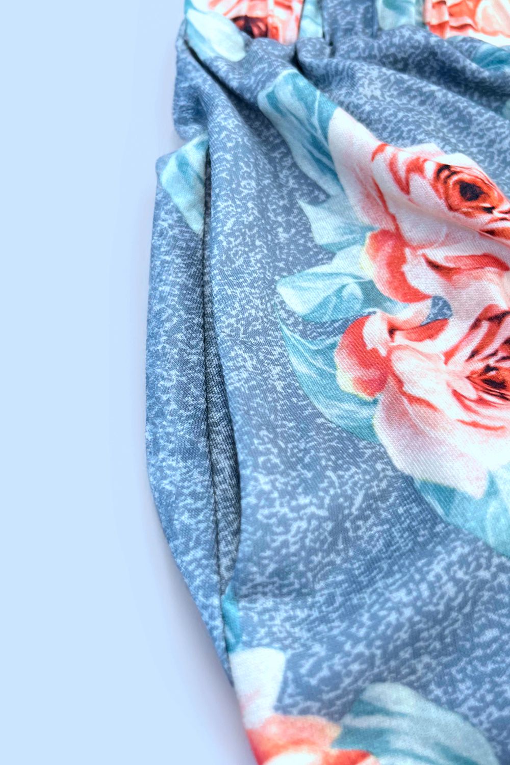 Double Take Printed Scoop Neck Sleeveless Buttoned Magic Dress with Pockets - -