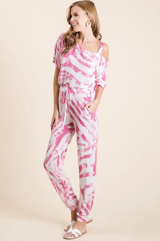 Zebra Print French Terry Lounge Set - Two - Piece Matching Set – | Shannon’s Chique Boutique