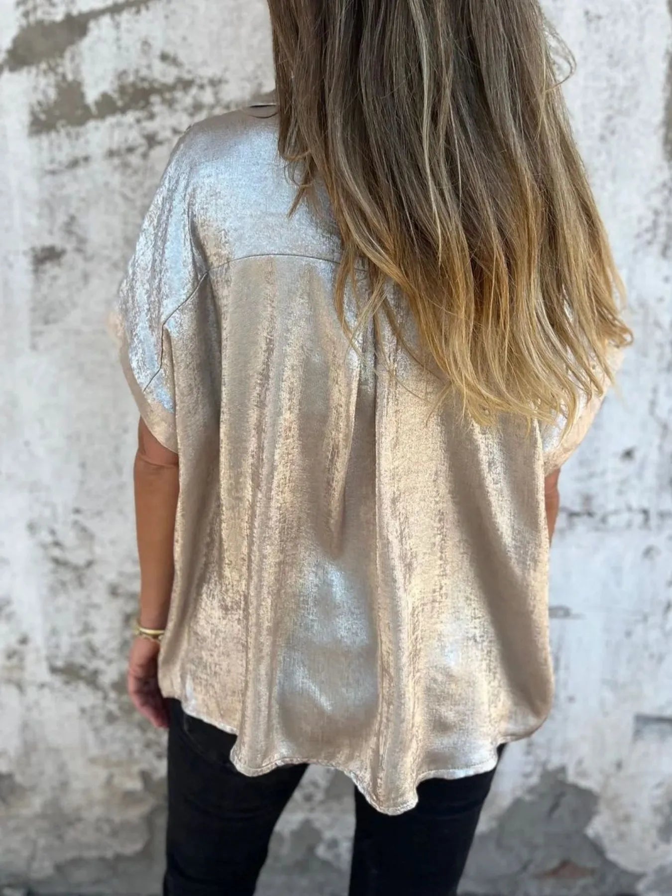 Shannon's Chique Boutique - Plus Size Collared Shirt - -
