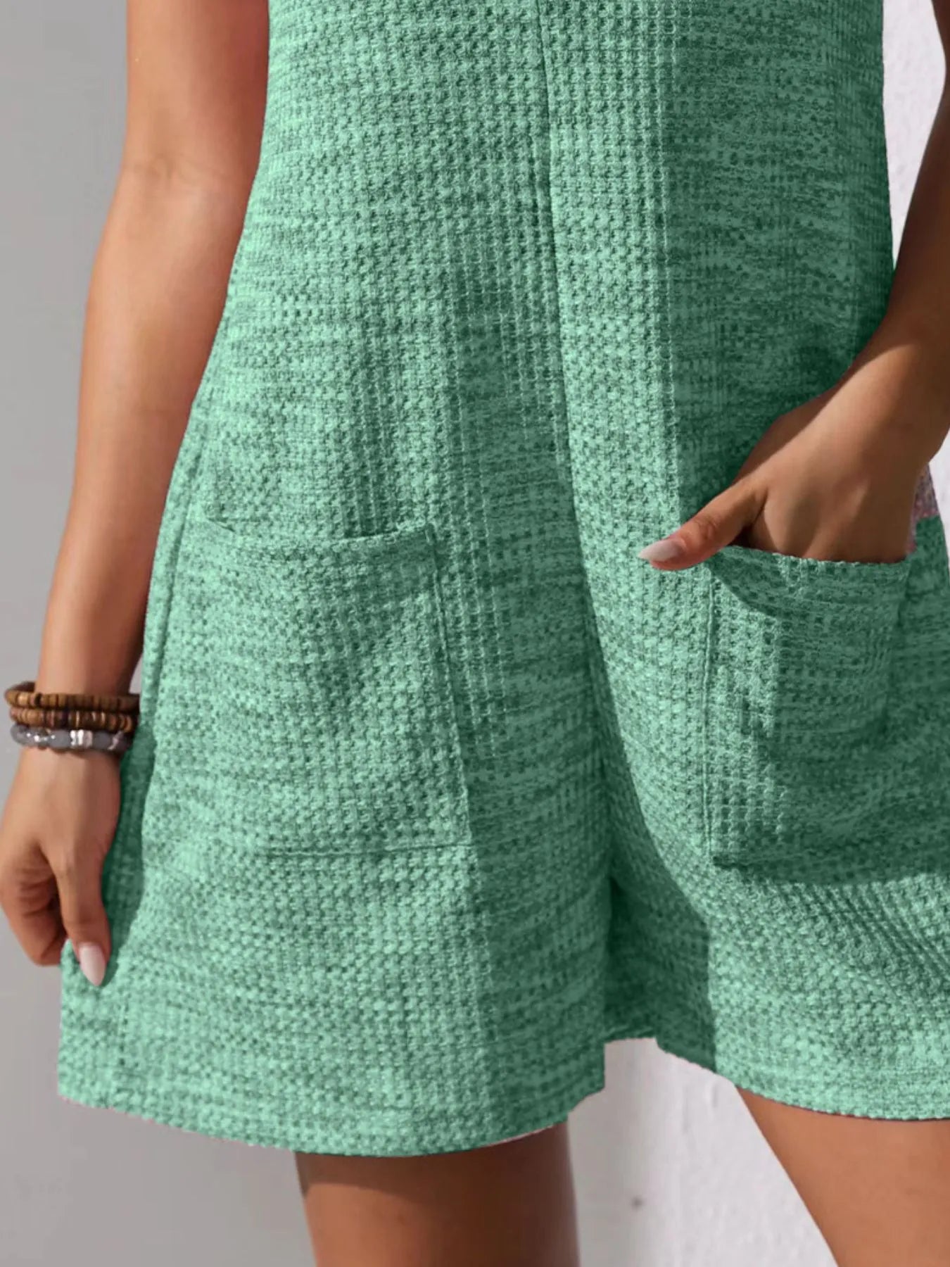 Full Size Button Front Romper with Pockets Plus Size – | Shannon’s Chique Boutique