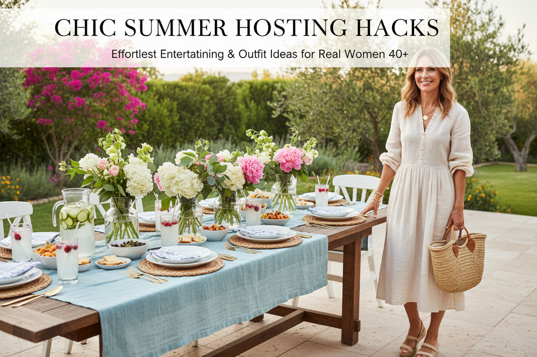 Chique Summer Hosting Hacks: Effortless Entertaining & Outfit Ideas for Real Women 40+