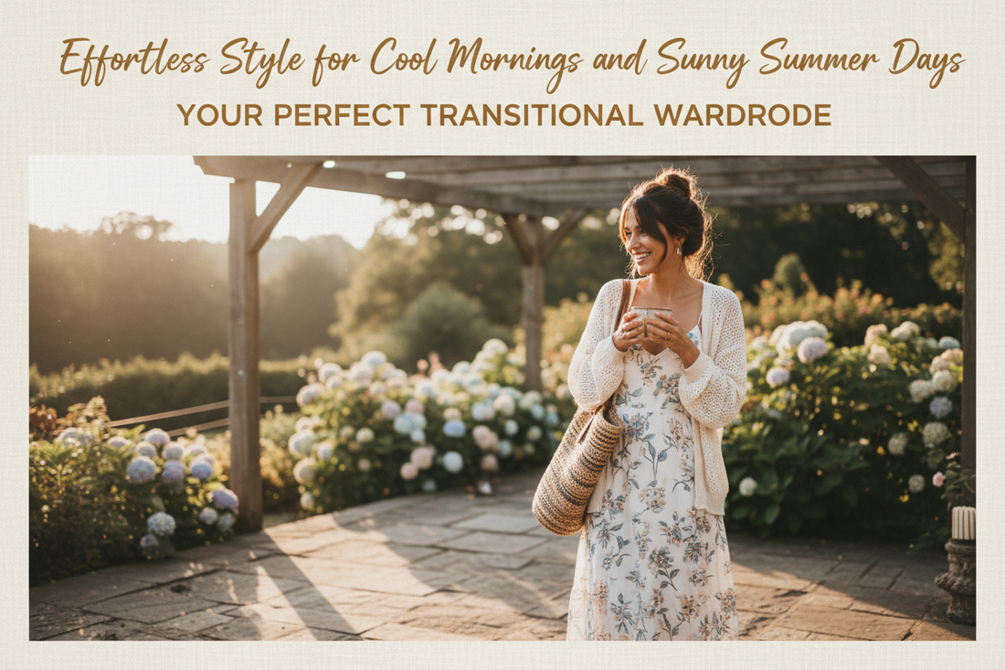 Effortless Style for Cool Mornings and Sunny Summer Days: Your Perfect Transitional Wardrobe