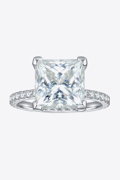 5.52 Carat Moissanite Side Stone Ring