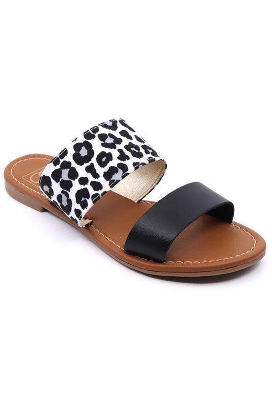 Two Band Slide Sandal - -